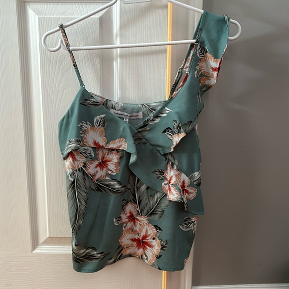Beautiful Floral One Shoulder Top - Picture 1 of 4